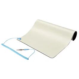 StarTech.com Alfombrilla Anti estática ESD SM-ANTI-STATIC-MAT para Reparación de Electrónicos, Superficie PVC 30x46cm con Cable de Tierra de 2 Metros