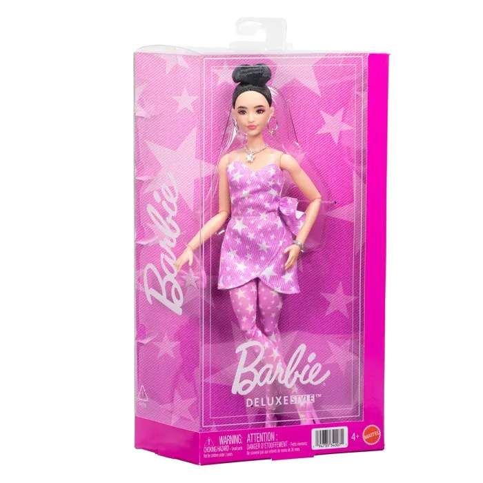 Barbie Traje de Estrella Rosa Deluxe para Muñeca - JJN71