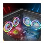 Thermaltake SWAFAN 12 RGB Pack de 3 Ventiladores de 12 cm Negro