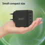 Acer Cargador GaN 100W ZL.ADTCC.00L con 3x USB-C y 1x USB-A
