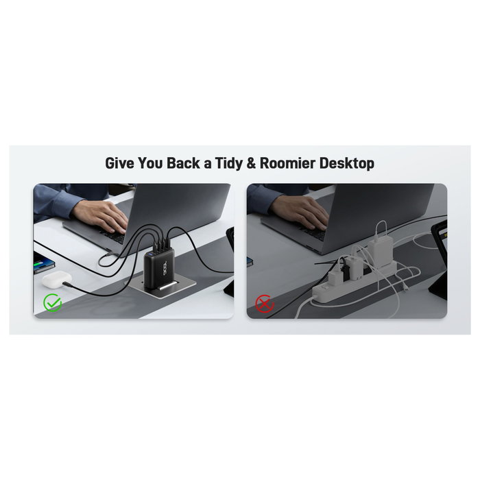 Acer Cargador GaN 100W ZL.ADTCC.00L con 3x USB-C y 1x USB-A Acer Cargador GaN 100W ZL.ADTCC.00L con 3x USB-C y 1x USB-A
