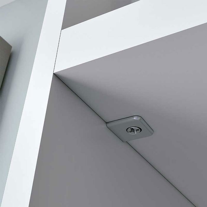 ITALIANA FERRAMENTA Pk2 Soportes Unión Estantes Excéntrica Gris Espesor 19mm