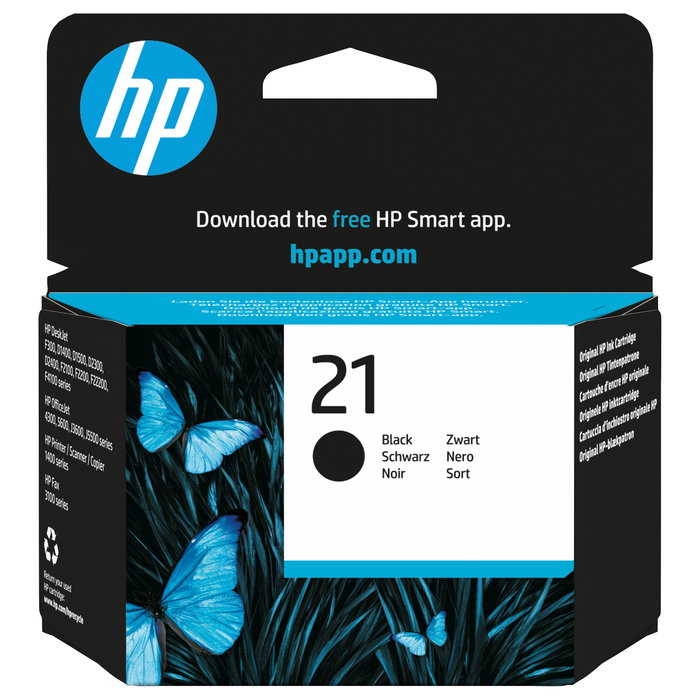 HP Cartucho de Tinta Original 21 Negro C9351AE (5 ml)