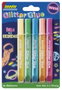 Imedio Glitter Glue Brilla en la Oscuridad, Pack de 5 Tubos de 10ml Surtidos