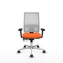 PIQUERAS Y CRESPO Silla de oficina Horna Naranja y Blanco