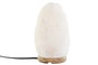 DKD Home Decor Lámpara de Sal del Himalaya Sobremesa, Estilo Árabe, Acabado Natural en Blanco, 14 x 21 x 14 cm, Incluye Bombilla E14