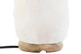 DKD Home Decor Lámpara de Sal del Himalaya Sobremesa, Estilo Árabe, Acabado Natural en Blanco, 14 x 21 x 14 cm, Incluye Bombilla E14