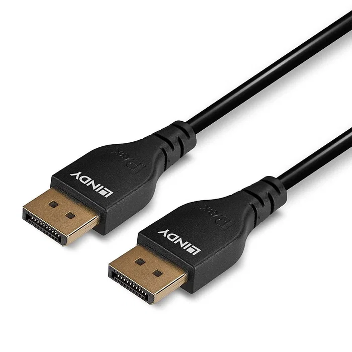Lindy Cable DisplayPort 1.4 Slim 2m Negro 36462