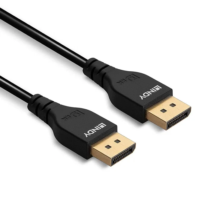 Lindy Cable DisplayPort 1.4 Slim 2m Negro 36462