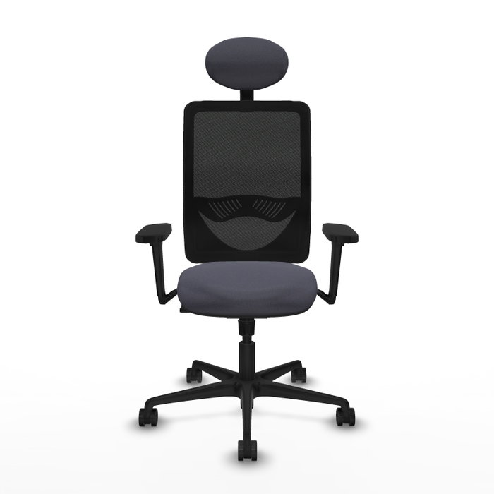 PIQUERAS Y CRESPO Silla de oficina Zulema con Mecanismo Sincro, Gris oscuro y Negro PIQUERAS Y CRESPO Silla de oficina Zulema con Mecanismo Sincro, Gris oscuro y Negro