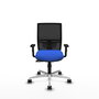 PIQUERAS Y CRESPO Silla de oficina Yunquera con Mecanismo Sincro, Azul y Negro