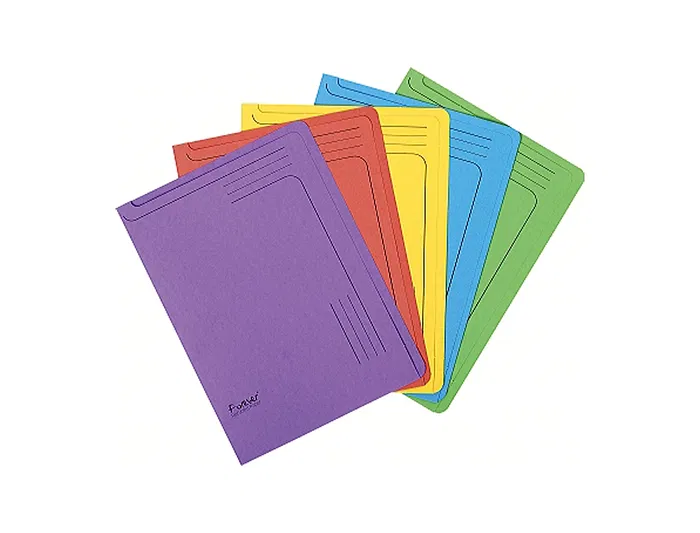 Exacompta Carpeta Dossier Uñero Cartulina DIN A4 290 gr Paquete 5 Unidades Colores Surtidos