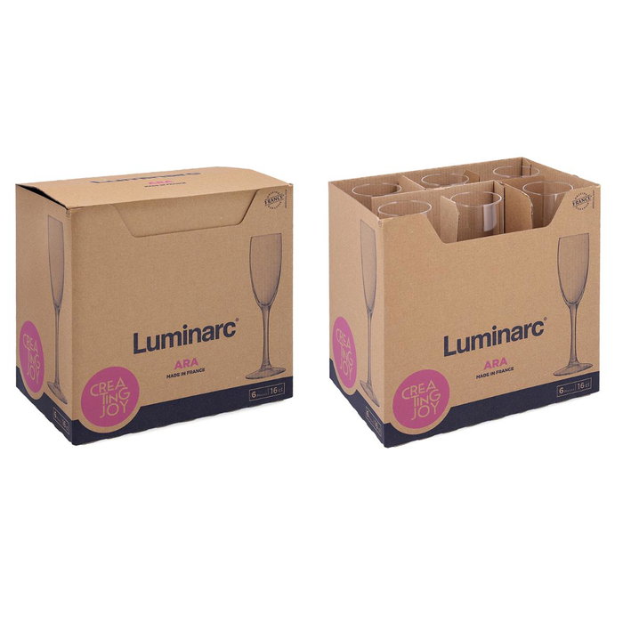 Copa Flauta Vidrio Eco Ara Luminarc 16 cL