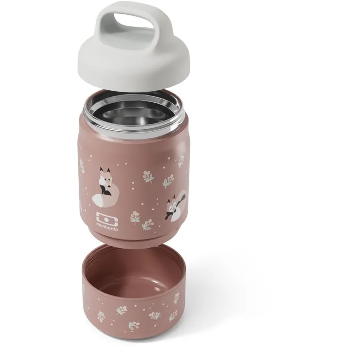 Monbento Fiambrera isotérmica Handy Fox tamaño infantil 2 compartimentos 350 ml + 150 ml Monbento Fiambrera isotérmica Handy Fox tamaño infantil 2 compartimentos 350 ml + 150 ml