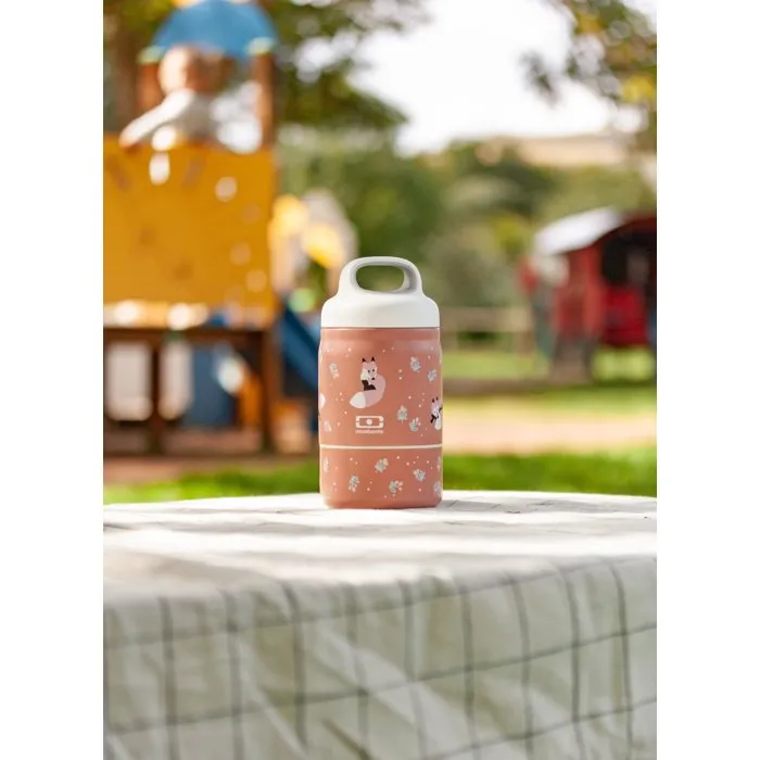 Monbento Fiambrera isotérmica Handy Fox tamaño infantil 2 compartimentos 350 ml + 150 ml Monbento Fiambrera isotérmica Handy Fox tamaño infantil 2 compartimentos 350 ml + 150 ml