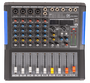 Ek Mesa de Mezclas KW06A Amplificada con Efectos