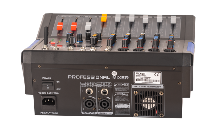 Ek Mesa de Mezclas KW06A Amplificada con Efectos