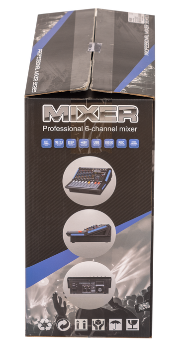 Ek Mesa de Mezclas KW06A Amplificada con Efectos