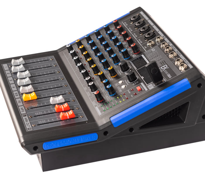 Ek Mesa de Mezclas KW06A Amplificada con Efectos