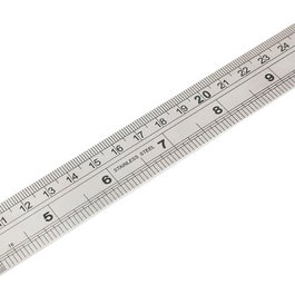 Workpro Regla de Acero Inoxidable, Métrico-SAE, Tabla de Conversión Grabada, 600 mm