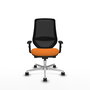 PIQUERAS Y CRESPO Silla de oficina Mardos Naranja y Negro