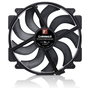 NOCTUA NF-A14X25R G2 PWM chromax.black Ventilador PC 140mm, Negro, Flujo Aire 155.6 m3/h, 24.8 dB, 1500 RPM