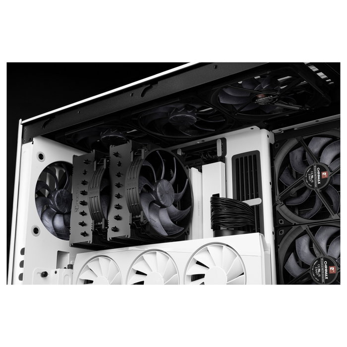 NOCTUA NF-A14X25R G2 PWM chromax.black Ventilador PC 140mm, Negro, Flujo Aire 155.6 m3/h, 24.8 dB, 1500 RPM