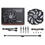 NOCTUA NF-A14X25R G2 PWM chromax.black Ventilador PC 140mm, Negro, Flujo Aire 155.6 m3/h, 24.8 dB, 1500 RPM