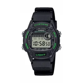 Casio W-220H Reloj Digital Unisex Negro/Verde con Cuarzo - AABUV15036