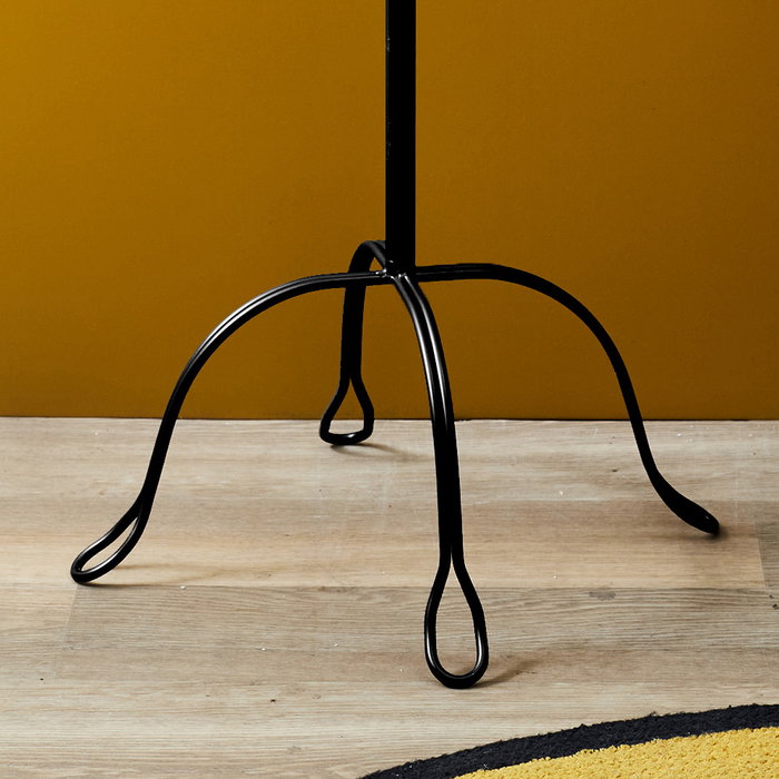 Home Deco Factory Perchero Vintage Metal Negro d.50 cm; h.170 cm