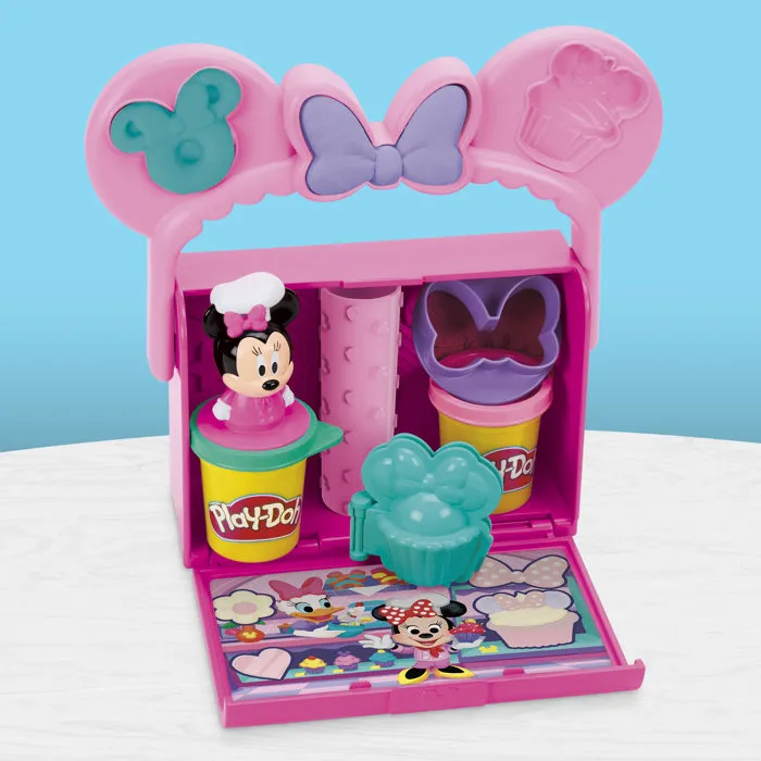 Play-Doh Plastilina Play Doh Disney Junior My Baking con Minnie y Mickey Mouse, Juego Creativo Actividades Preescolar para Niños 2 Años, HASG31085X0
