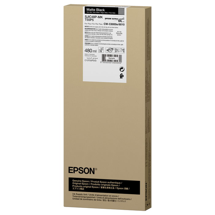 Epson SJIC48P-MK Cartucho de Tinta Negro Mate 480 ml