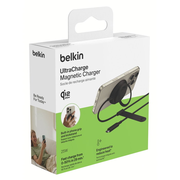 Belkin UltraCharge Ladepad Qi2 25W WIA014HQBK Negro
