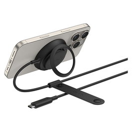 Belkin WIA014hqBK UltraCharge Ladepad Qi2 Cargador Inalámbrico 25W MagSafe Compatible con iPhone, Google Pixel, AirPods - Negro sin Fuente de Alimentación