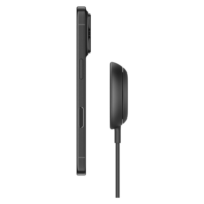 Belkin WIA014hqBK UltraCharge Ladepad Qi2 Cargador Inalámbrico 25W MagSafe Compatible con iPhone, Google Pixel, AirPods - Negro sin Fuente de Alimentación