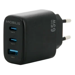 Mobilis 001364 Cargador de Coche USB-C y Micro-USB Universal, 45W y 18W, Negro, para Dispositivos Móviles