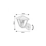 RABALUX Aplique Exterior Paravento RAB-7146 E27 IP44 Negro Aluminio Pantalla Cristal Clásico Exterior