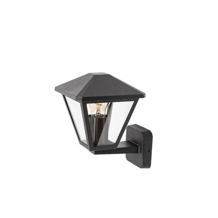 RABALUX Aplique Exterior Paravento RAB-7146 E27 IP44 Negro Aluminio Pantalla Cristal Clásico Exterior RABALUX Aplique Exterior Paravento RAB-7146 E27 IP44 Negro Aluminio Pantalla Cristal Clásico Exterior