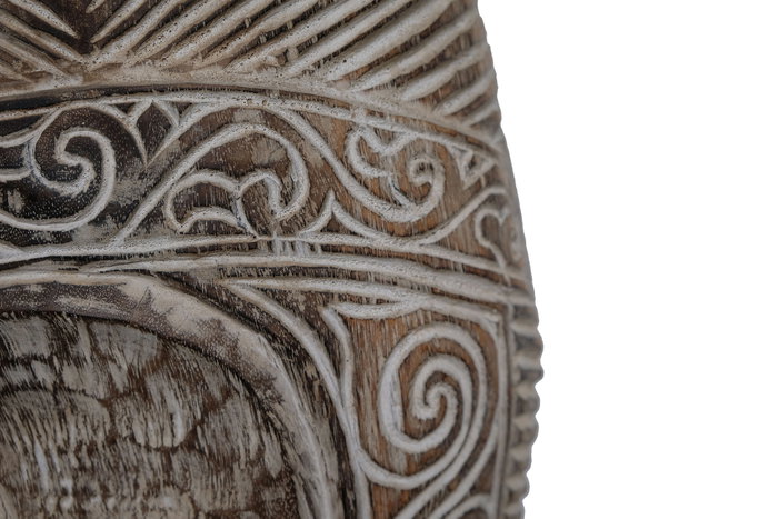 DKD Home Decor Figura Máscara Tribal en Suar y Hierro