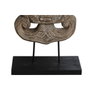 DKD Home Decor Figura Máscara Tribal en Suar y Hierro