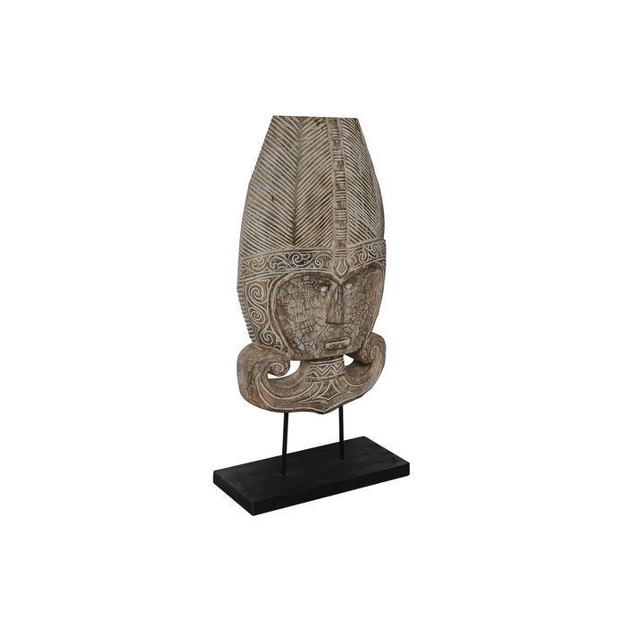 DKD Home Decor Figura Máscara Tribal en Suar y Hierro