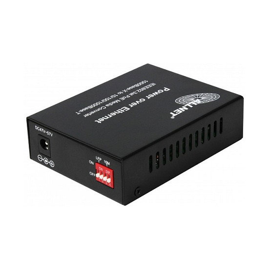 ALLNET ALL-MC202P-SFP1-PoE | Convertidor de medios Gigabit PoE 15,4W/30W | 1000BASE-SX/LX SFP Mini-GBIC