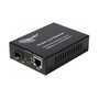 ALLNET ALL-MC202P-SFP1-PoE | Convertidor de medios Gigabit PoE 15,4W/30W | 1000BASE-SX/LX SFP Mini-GBIC