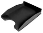 Q-connect Bandeja sobremesa plástico negro opaco 100% reciclado 240x70x340 mm