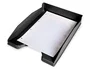 Q-connect Bandeja sobremesa plástico negro opaco 100% reciclado 240x70x340 mm