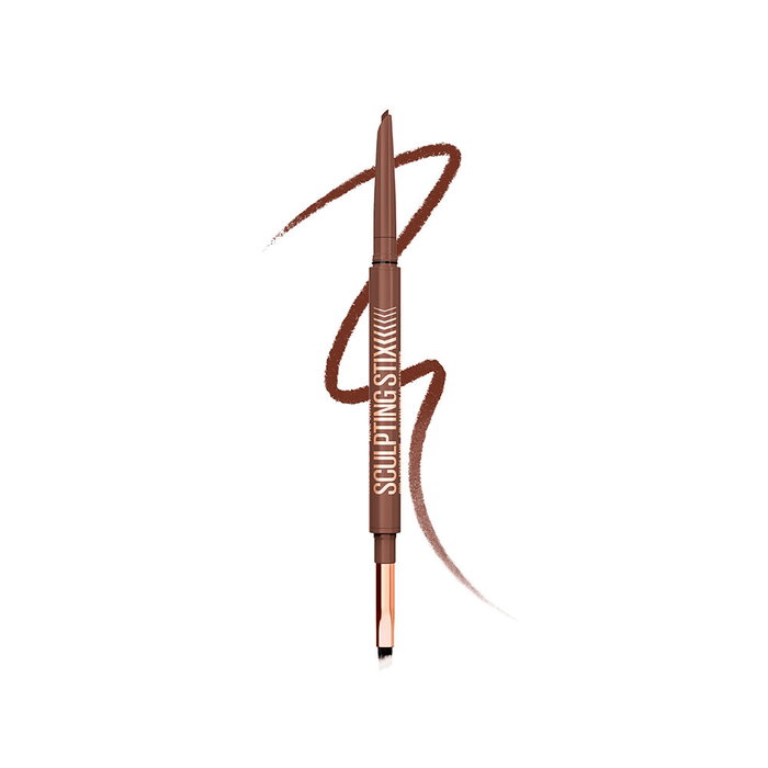 Maybelline Sculpting Stix Eyeliner Delineador de Ojos 2 en 1 #014 Moncha Contour 0.7 g - Punta de 1.5 mm, Acabado Mate, Resistente al Agua, Prueba Dermatológica