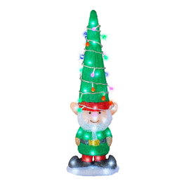 Lumineo Figura LED de Elfo para Exterior, 19 x 12,5 x 60 cm