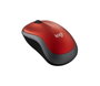 Logitech M185 Ratón Inalámbrico Ambidextro Rojo/Negro