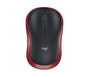 Logitech M185 Ratón Inalámbrico Ambidextro Rojo/Negro