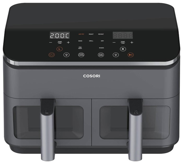 Cosori Dual Basket Chef Edition 8,5L Negra y Plata